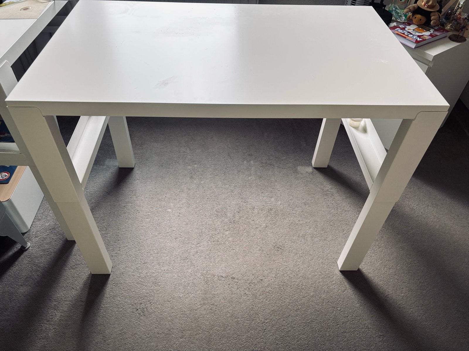 IKEA PÅHL Bureau - Wit, in hoogte verstelbaar, Huis en Inrichting, Ophalen, Gebruikt, In hoogte verstelbaar, IKEA