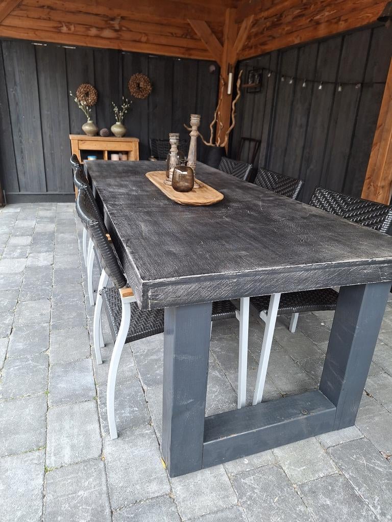 Robuuste Tuintafel., Ophalen, Steigerhout