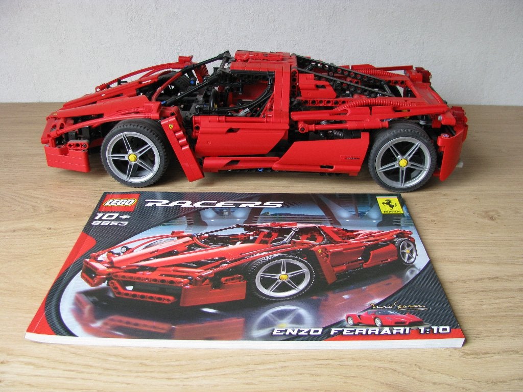 8653 - Enzo Ferrari, Ophalen, Lego, Compleet, Zo goed als nieuw