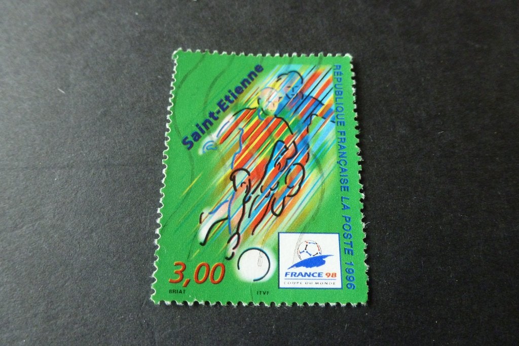 Postzegels - Frankrijk - WK voetbal Saint-Etienne 3 fr 1996, Ophalen of Verzenden, Postfris, Sport