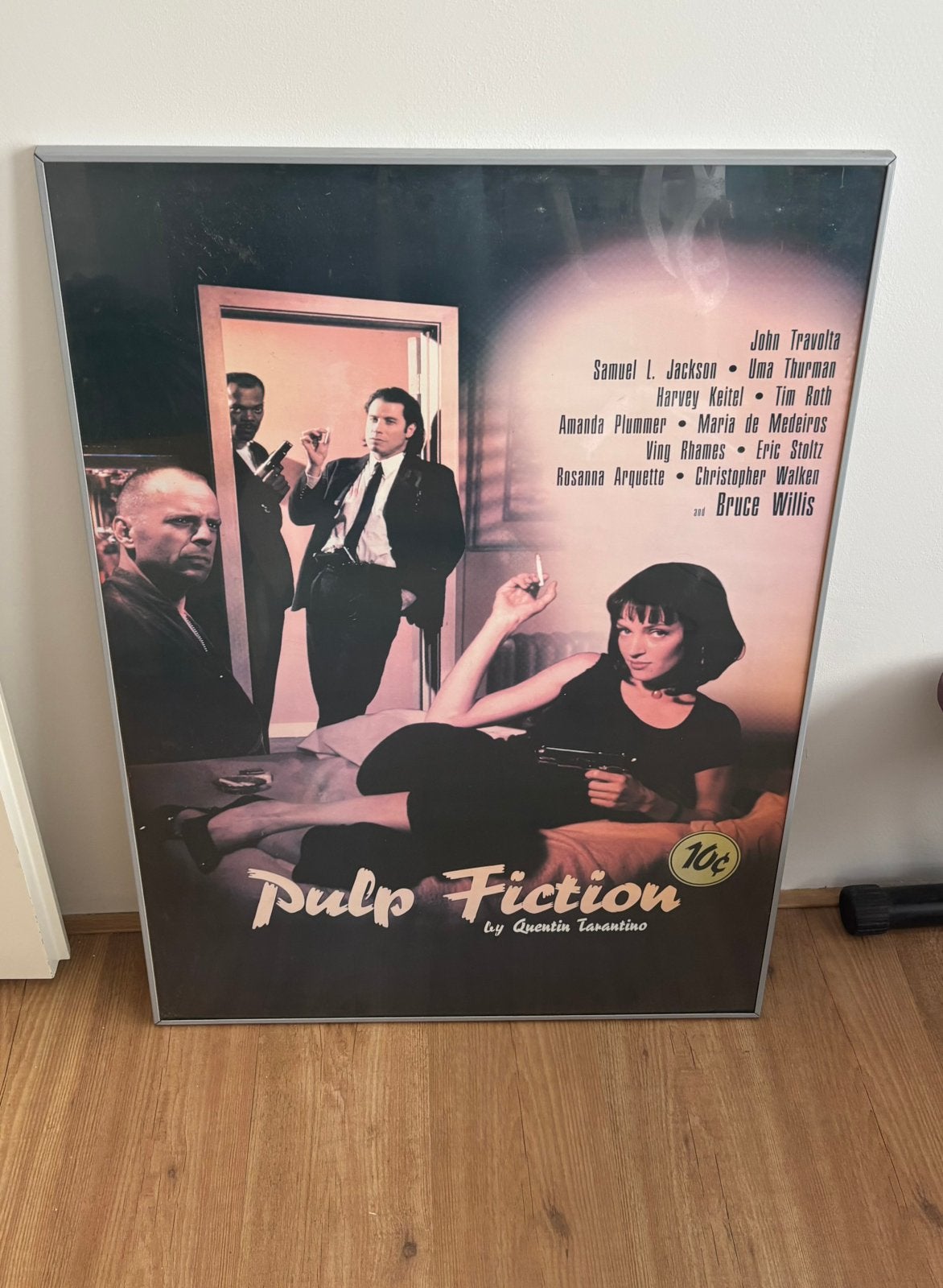 Pulp fiction filmposter ingelijst, Ophalen, Gebruikt, A1 t/m A3, Film en Tv