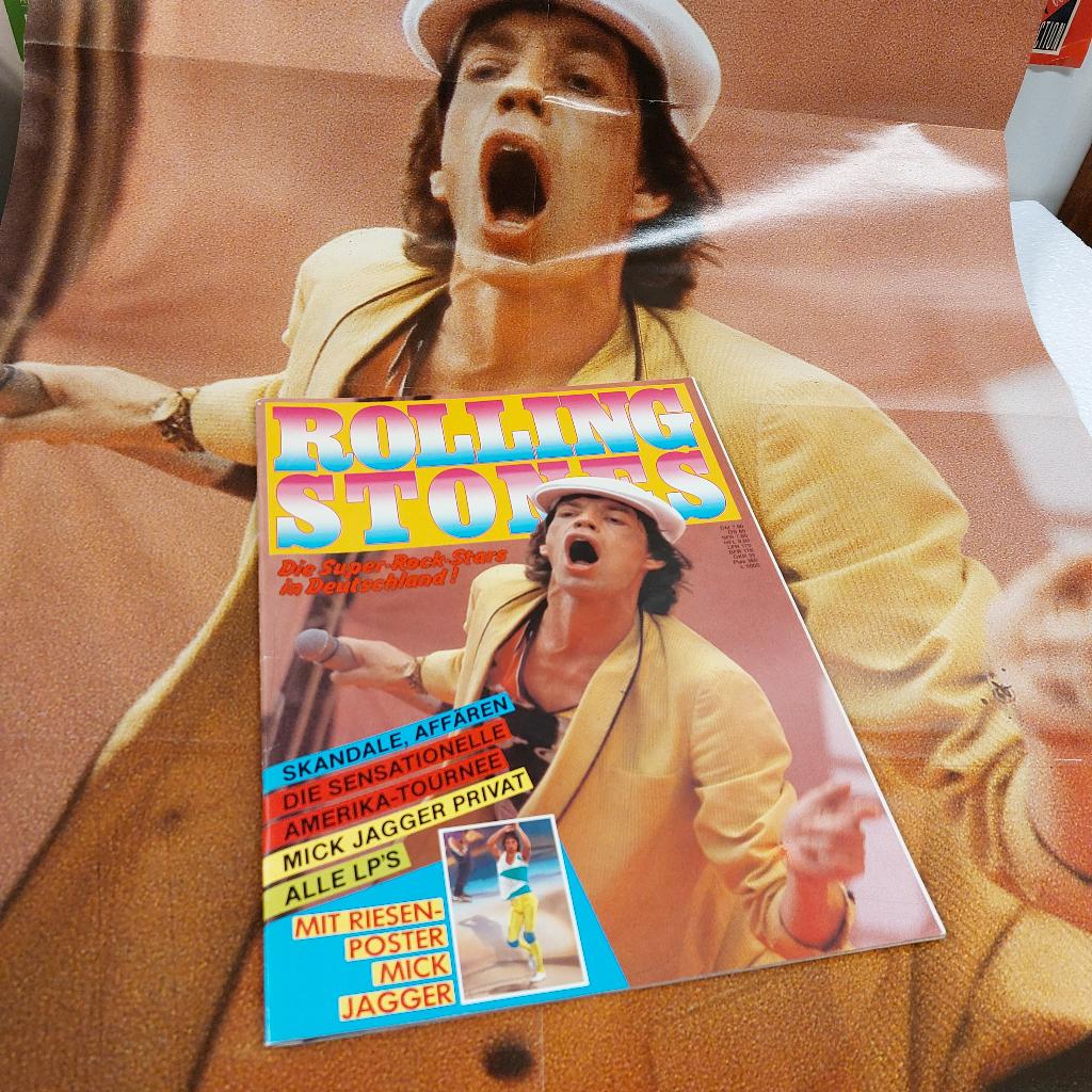 Rolling Stones In Deutschland 1982 Tour magazine, Verzenden, Zo goed als nieuw, Boek, Tijdschrift of Artikel
