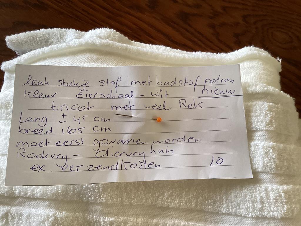 Badstof lapje, Bruin, 120 cm of meer, Ophalen of Verzenden, Zo goed als nieuw