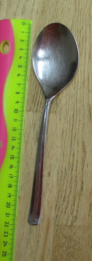 Sola Elite Fiesta grote (opschep?) lepel 5 messen 20,7cm, Ophalen of Verzenden, Rvs of Chroom