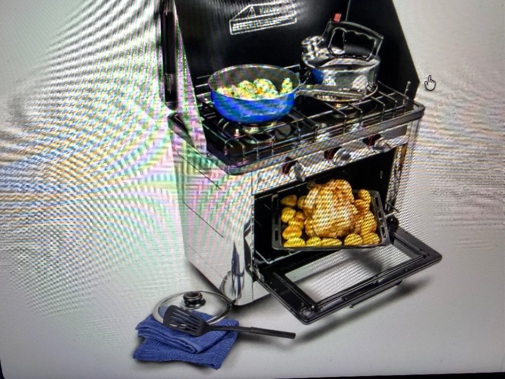 2 pits fornuis met oven 'Kampa Roadmaster', Ophalen, Zo goed als nieuw