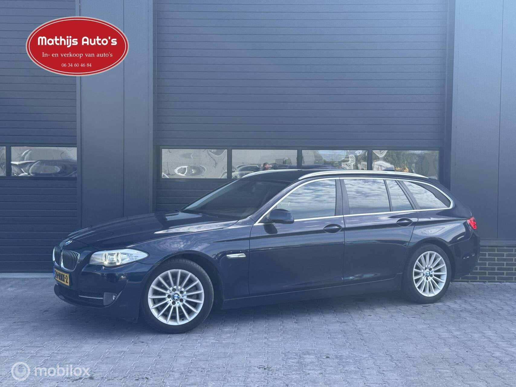 BMW 5-serie Touring 523i High Executive, Euro 5, Achterwielaandrijving, 2000 kg, Blauw