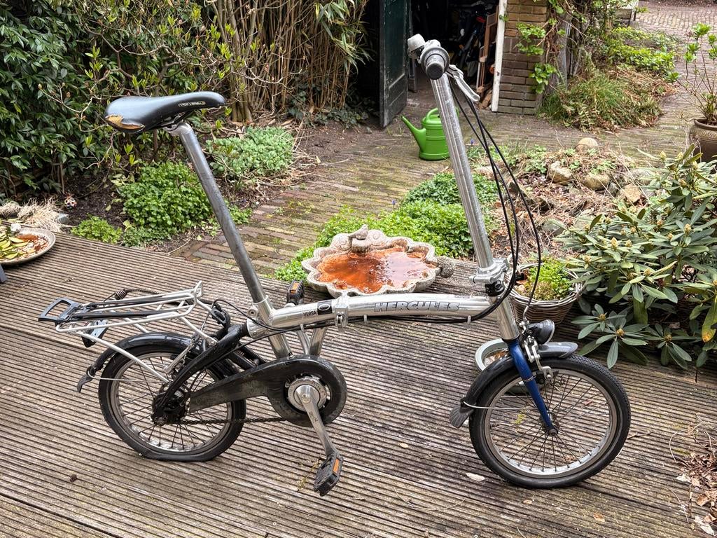 Compacte Hercules vouwfiets - Ideaal voor woon-werkverkeer, Fietsen en Brommers, Gebruikt, Heren, Versnellingen, Ophalen