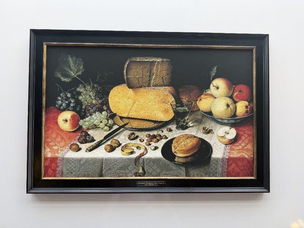 Replica Floris Claesz. van Dijck | Professioneel ingelijst, Antiek en Kunst, Kunst | Schilderijen | Klassiek, Ophalen, Bijzondere lijst