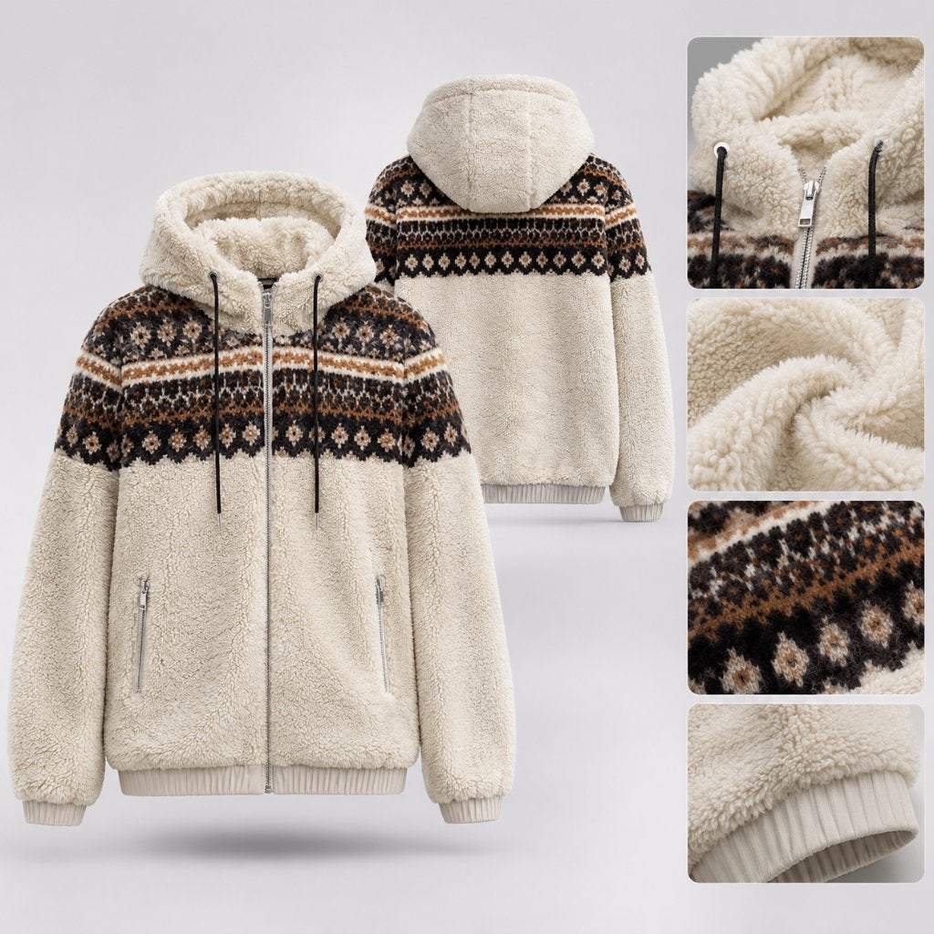 Moncler Felpa Aperta Hooded Teddy Fleece Jacket, Kleding | Heren, Moncler, Overige kleuren, Nieuw, Overige maten