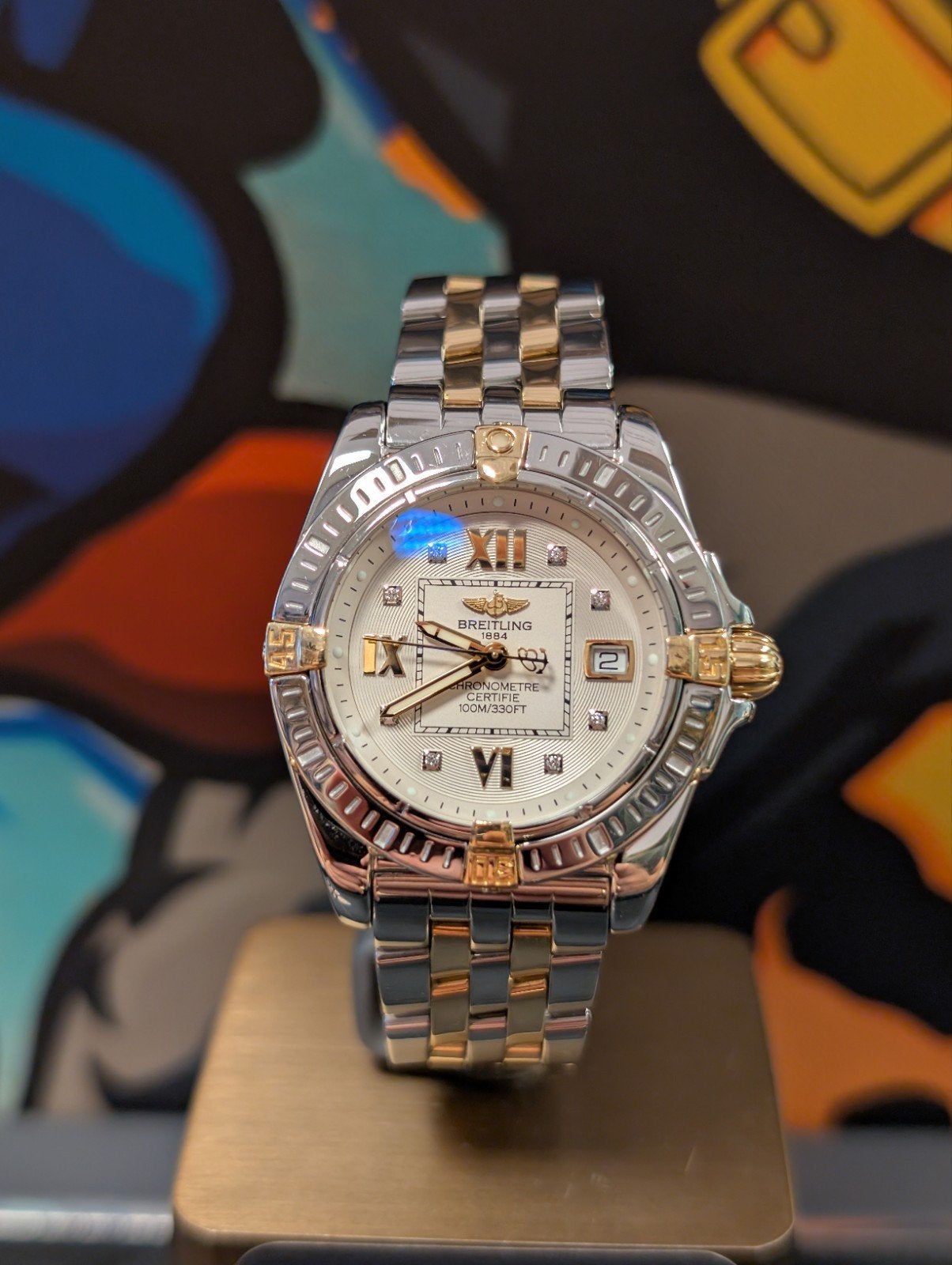 Breitling Cockpit Lady 32mm, Ophalen of Verzenden, Zo goed als nieuw, Goud