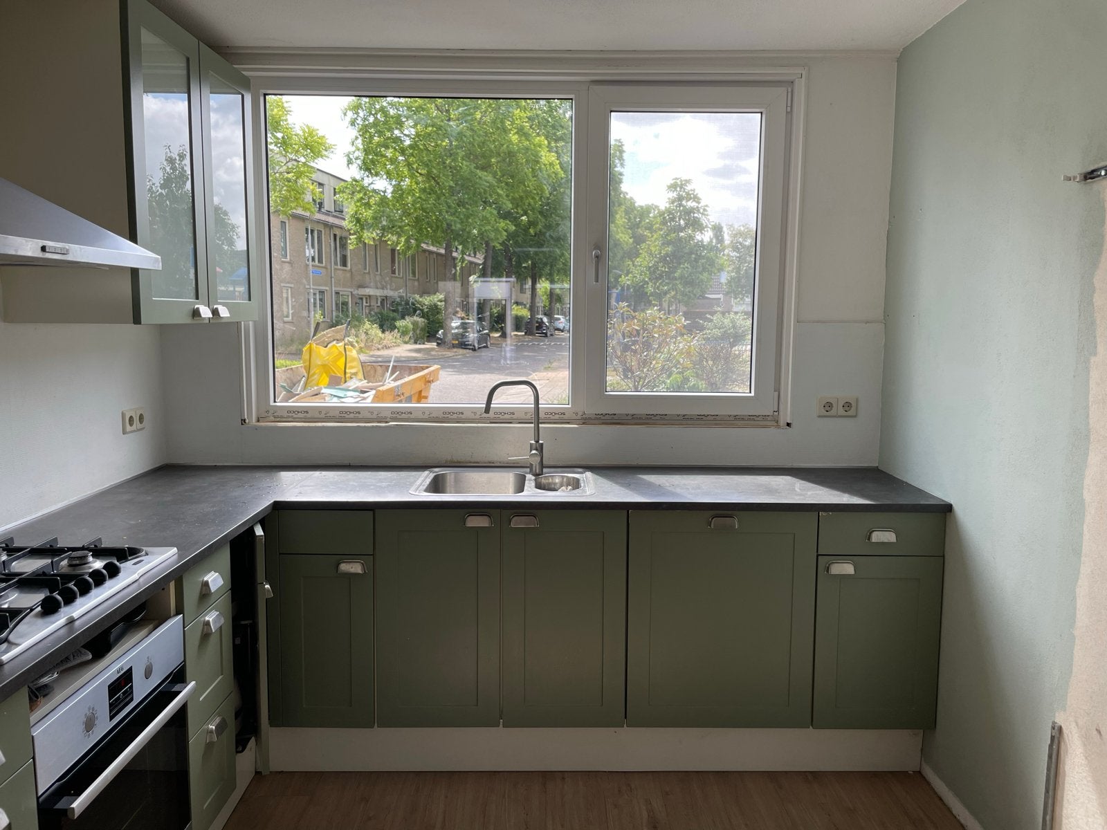Complete hoekkeuken met inbouwapparatuur, Huis en Inrichting, Ophalen, Gebruikt, Overige materialen, Hoekkeuken