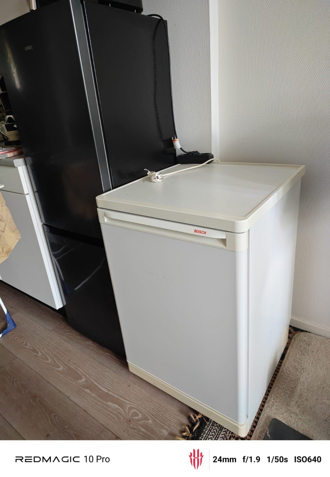 Compacte Bosch Koelkast met Vriesvak, Witgoed en Apparatuur, Koelkasten en IJskasten, Gebruikt, Ophalen of Verzenden, Met vriesvak