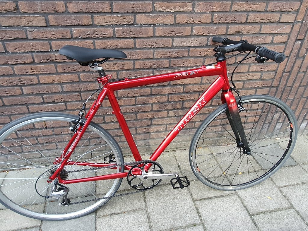 Trek racefiets, Fietsen en Brommers, Velgrem, Aluminium, Zo goed als nieuw, 53 tot 57 cm
