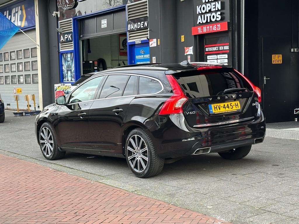 Volvo V60 2.4 D6 Twin Engine R-Design Aut Leer Navi Clima Ca, Automaat, Euro 6, Zwart, Vierwielaandrijving