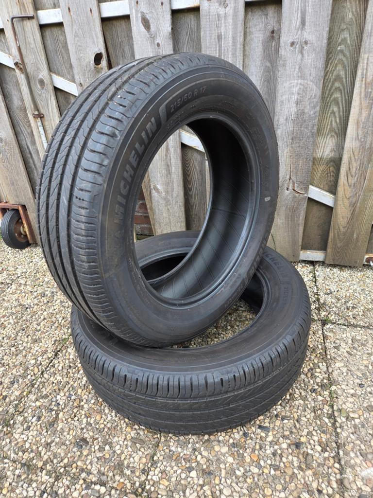 215 60 17 michelin zomerbanden. 6mm 100,- inclusief montage, 17 inch, Ophalen of Verzenden, Band(en), Personenwagen