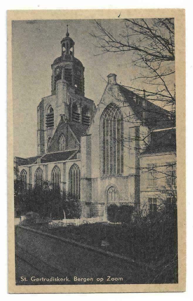 AK Bergen op Zoom - St. Gertrudiskerk, Verzenden, 1940 tot 1960, Gelopen, Noord-Brabant