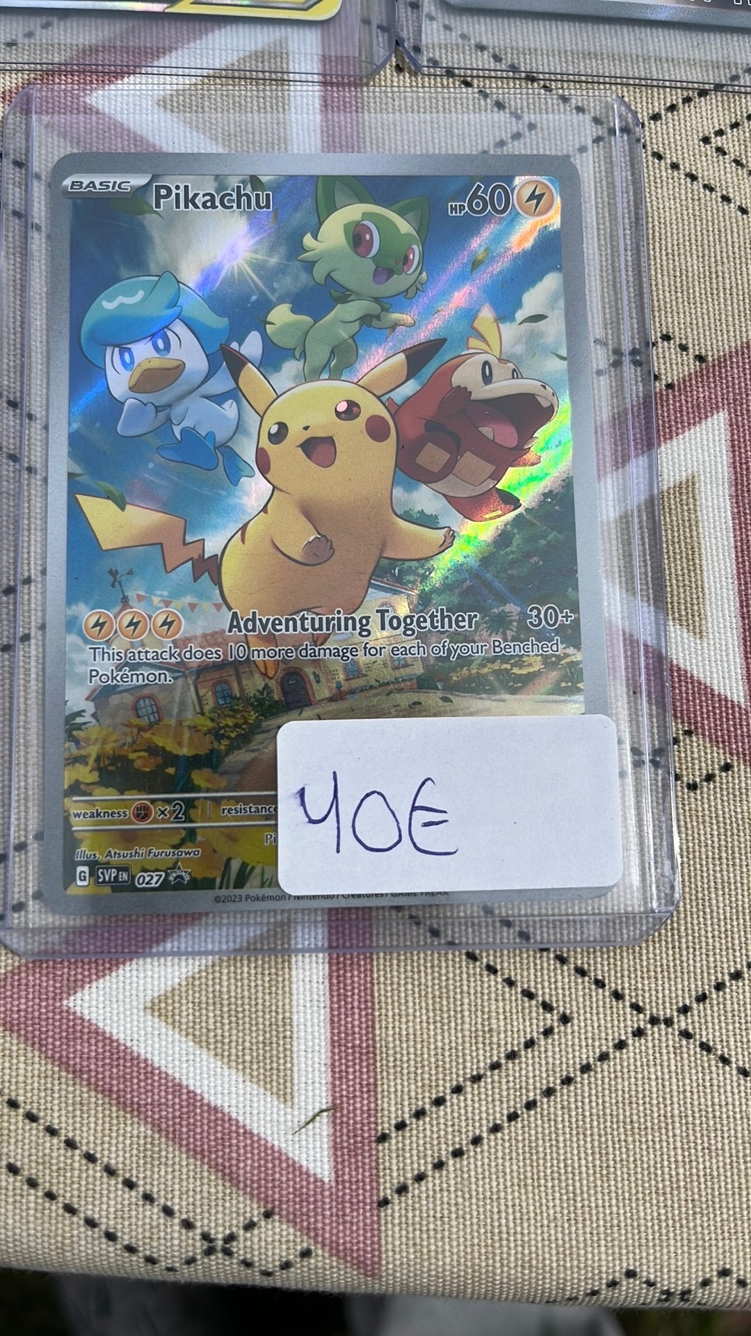 Pikachu promo, Hobby en Vrije tijd, Verzamelkaartspellen | Pokémon, Ophalen of Verzenden, Zo goed als nieuw