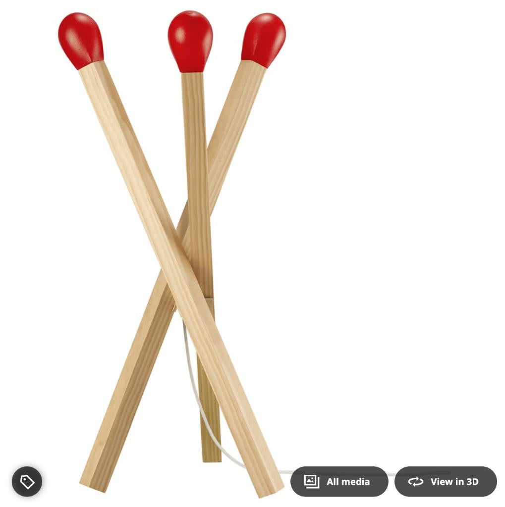 Gezocht: STRÅLA LED-lamp lucifer/matchstick Lukas Bazle IKEA, Huis en Inrichting, Ophalen of Verzenden, Minder dan 50 cm