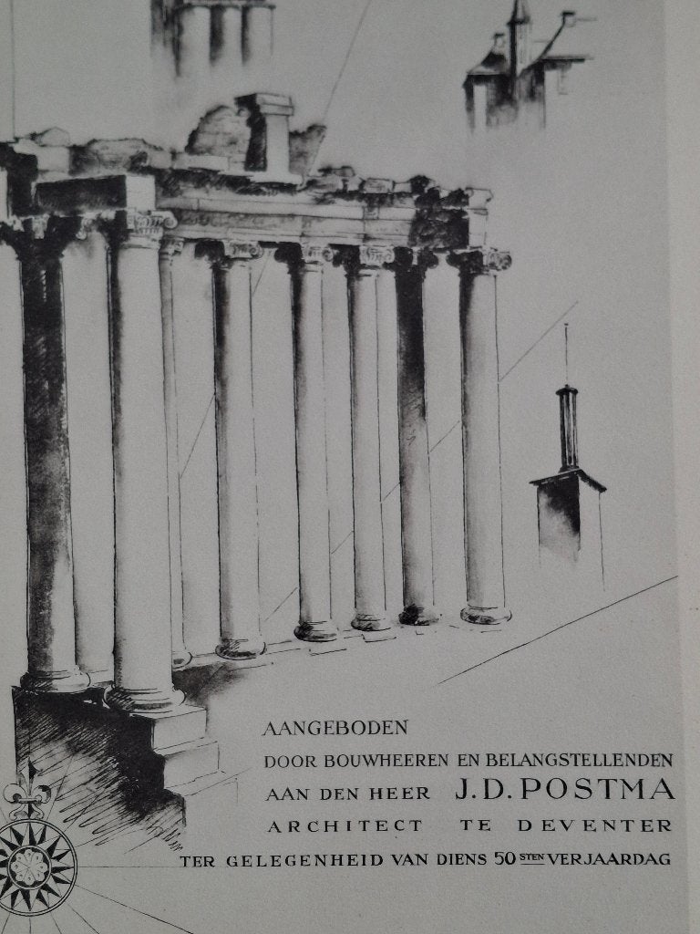 2 boeken van J.D. Postma architect te Deventer, Ophalen, Zo goed als nieuw