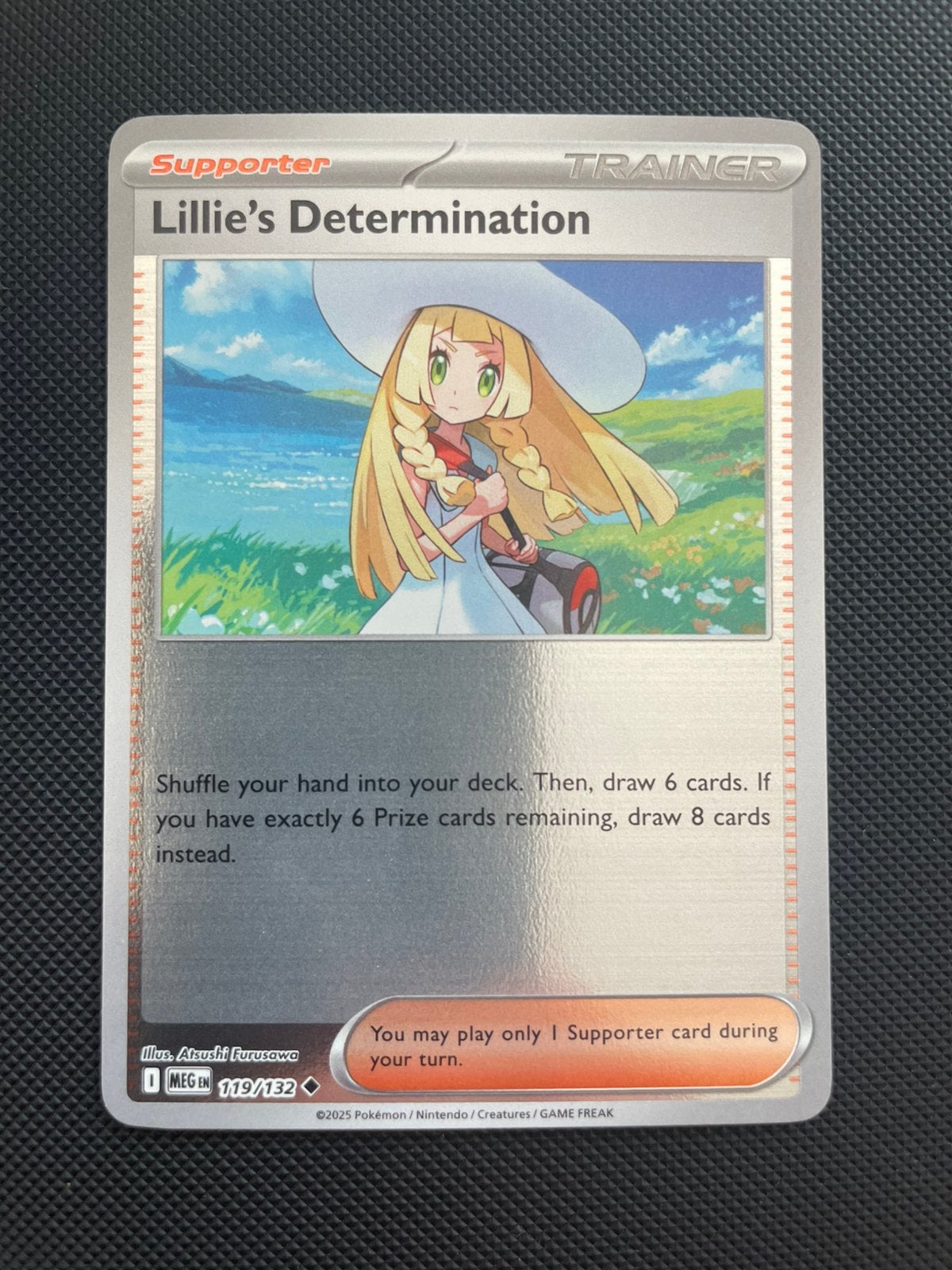 Lillie’s Determination 119/132 Reverse Holo Mega Evolution, Ophalen of Verzenden, Zo goed als nieuw