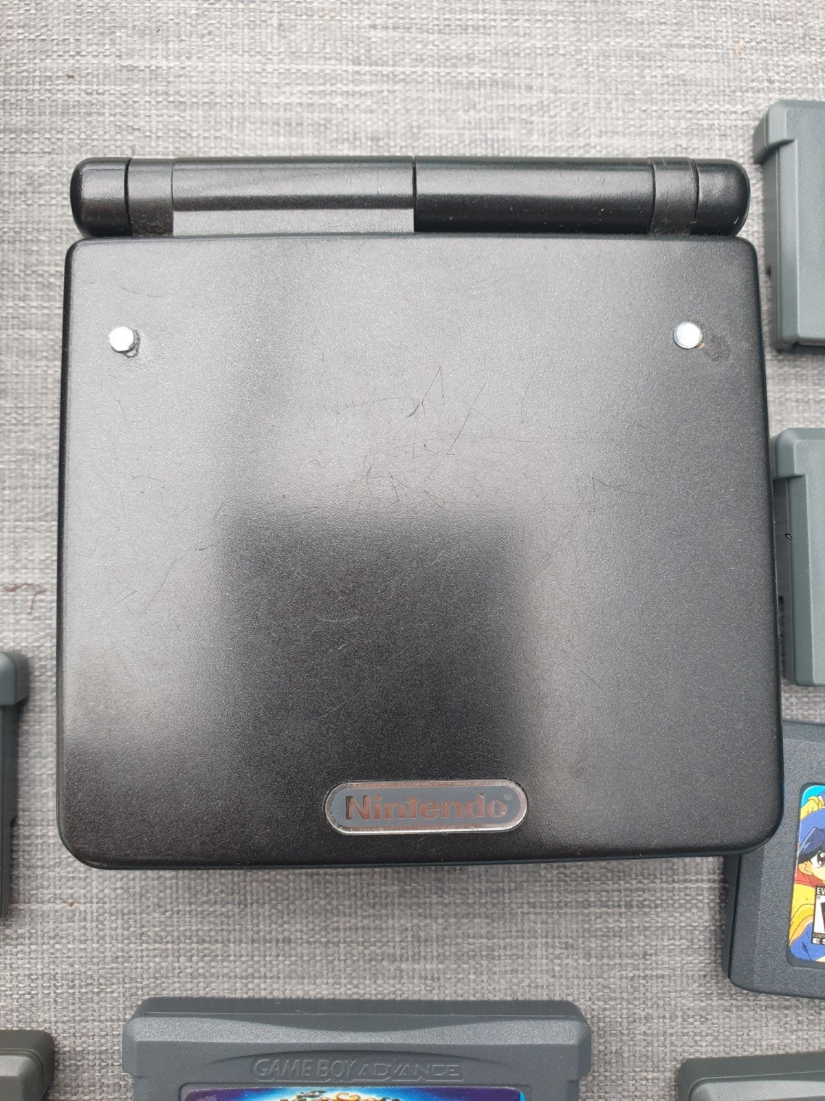 Gameboy Advance SP met 11 spellen (o.a. Pokémon Blue), Ophalen of Verzenden