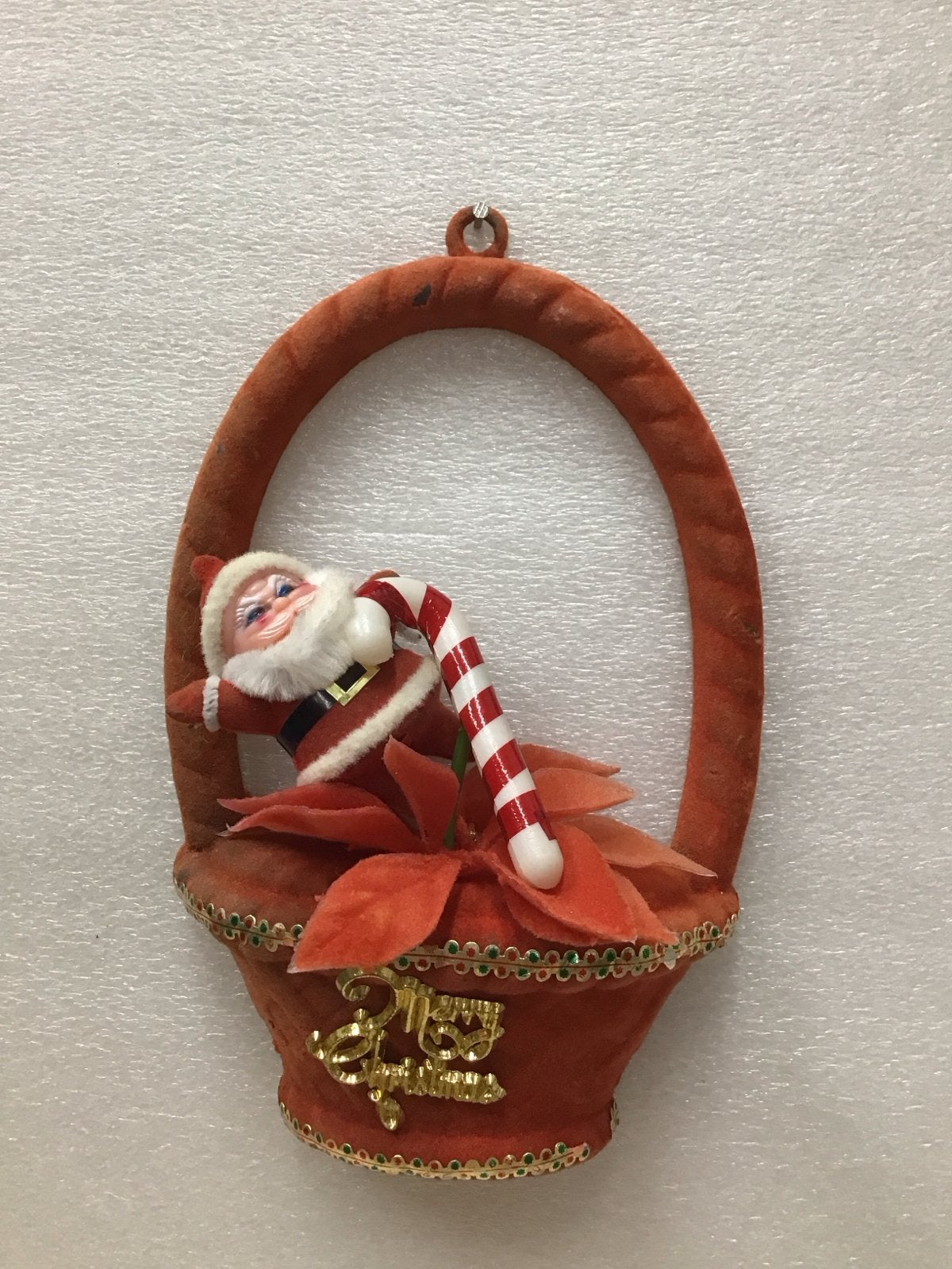 Vintage, plastic en vilten muurhanger, Diversen, Ophalen of Verzenden, Gebruikt