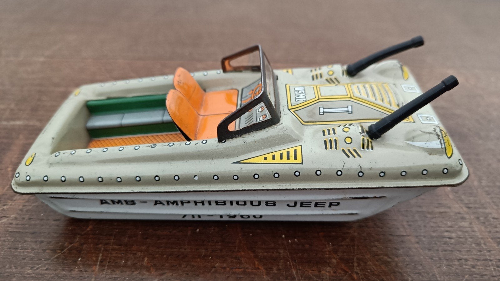 Oude blikken amfibie AMB Jeep Italy., Antiek en Kunst, Ophalen of Verzenden