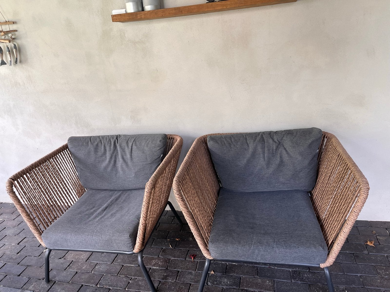 Intratuin Iris Loungeset - 2-zits bank en 2 stoelen, Ophalen, 4 zitplaatsen, Gebruikt, Loungeset