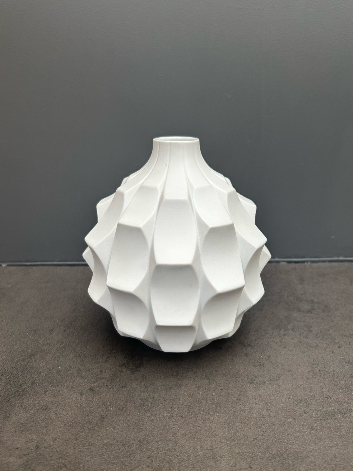 Hutschenreuther Op Art Artichoke Vaas - jaren '70, Ophalen of Verzenden