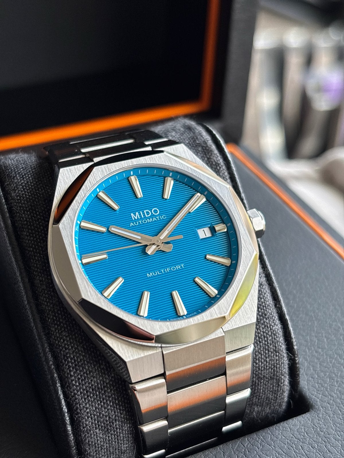 Mido Multifort 8 One Crown Horloge, Overige merken, Staal, Polshorloge, Ophalen of Verzenden
