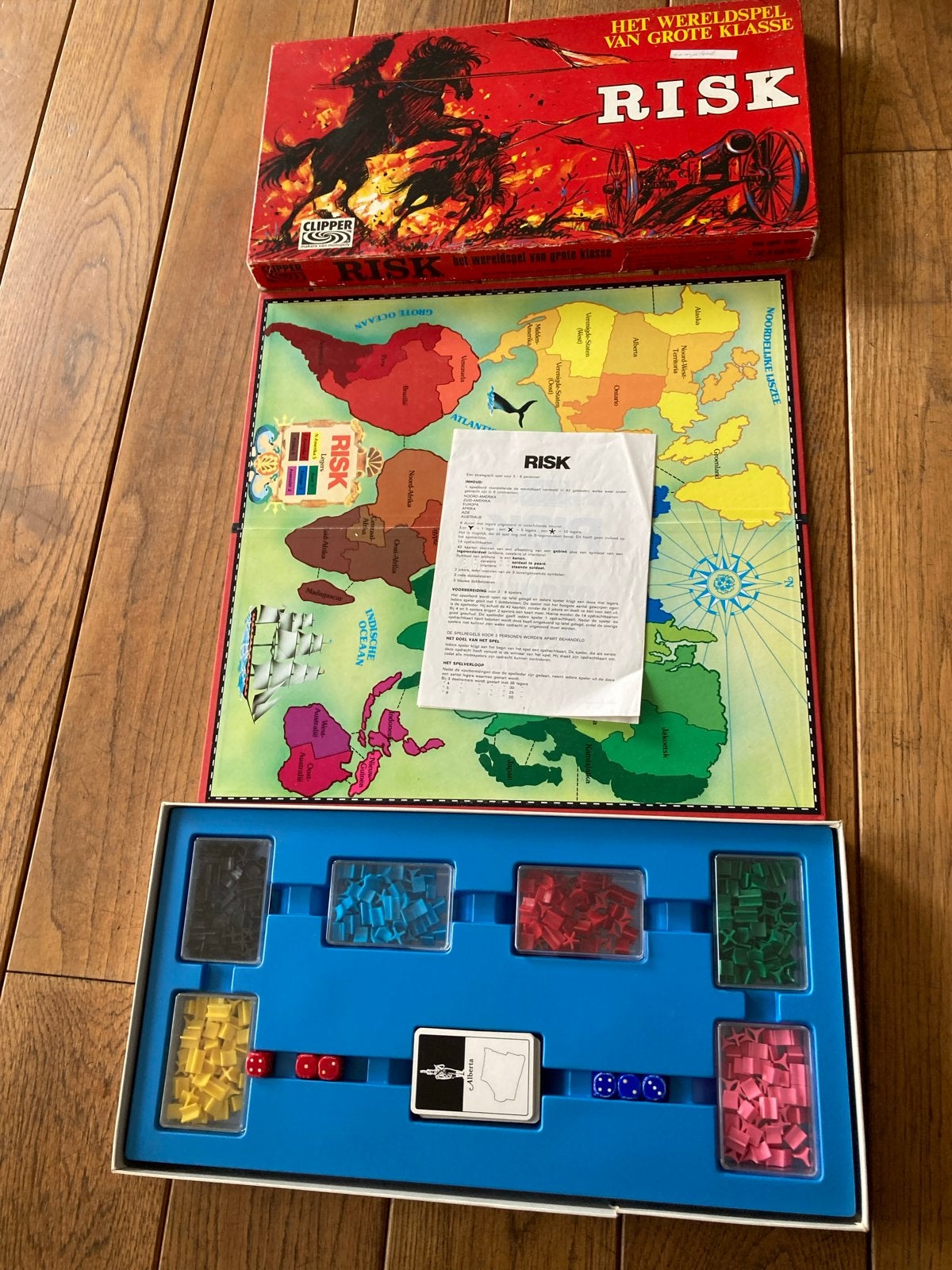 Risk Bordspel Clipper - Het Wereldspel van Grote Klasse, Een of twee spelers, Ophalen of Verzenden, Gebruikt