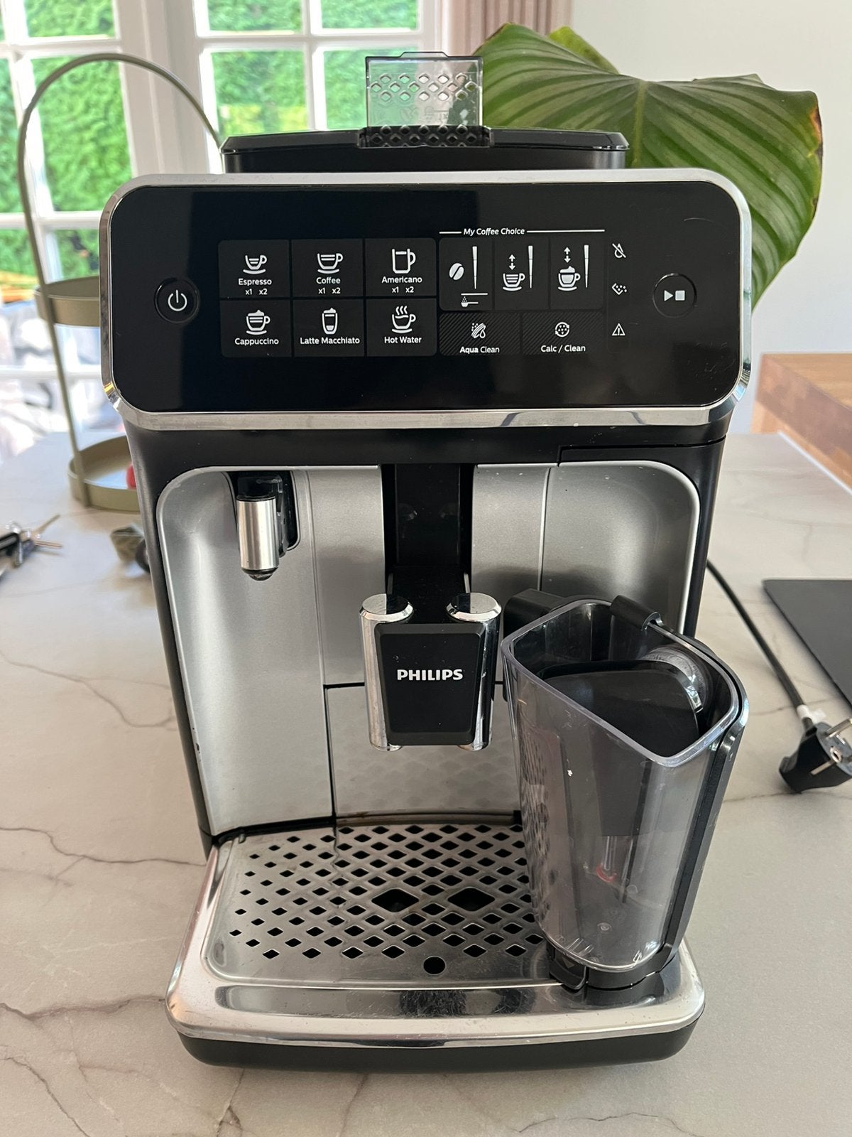 Philips lattego volaumatische koffiemachine gebruikt, Witgoed en Apparatuur, Ophalen, Gebruikt, Espresso apparaat, Koffiebonen