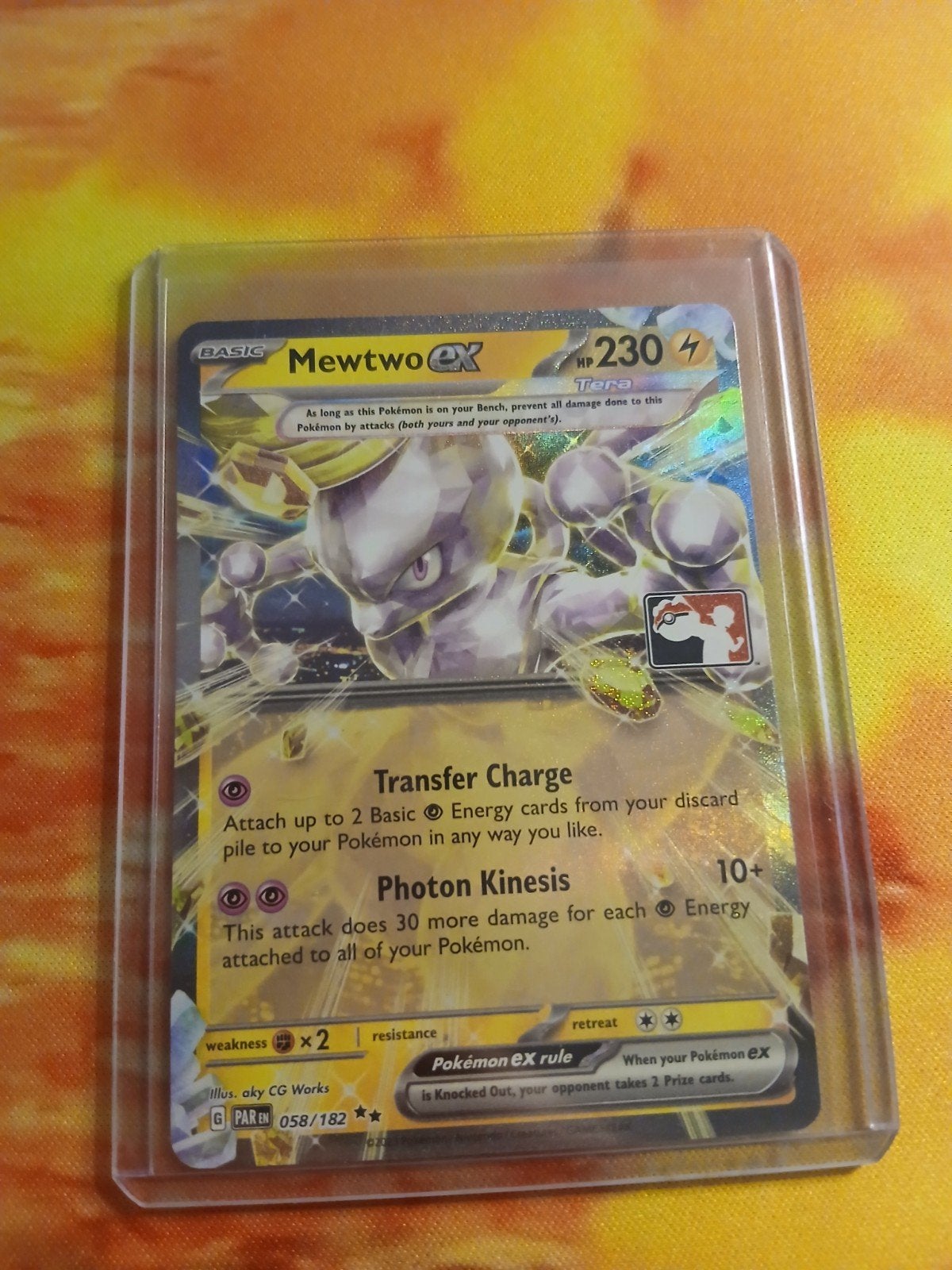 Mewtwo ex STAMPED (prize pack), Ophalen of Verzenden, Nieuw, Losse kaart, Foil