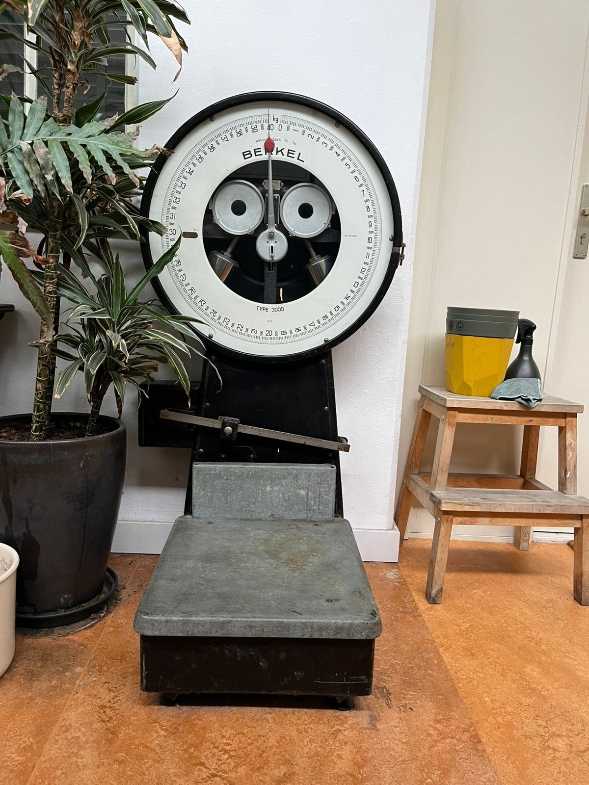 Vintage Berkel Weegschaal Type 3000 - Decoratief, Ophalen, Gebruikt, Vloerweegschaal, 50 tot 100 kg