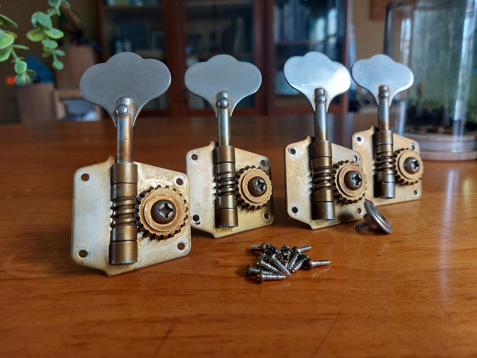 Originele Fender Pre-CBS basgitaar tuners (verguld), Ophalen, Gebruikt, Elektrische basgitaar