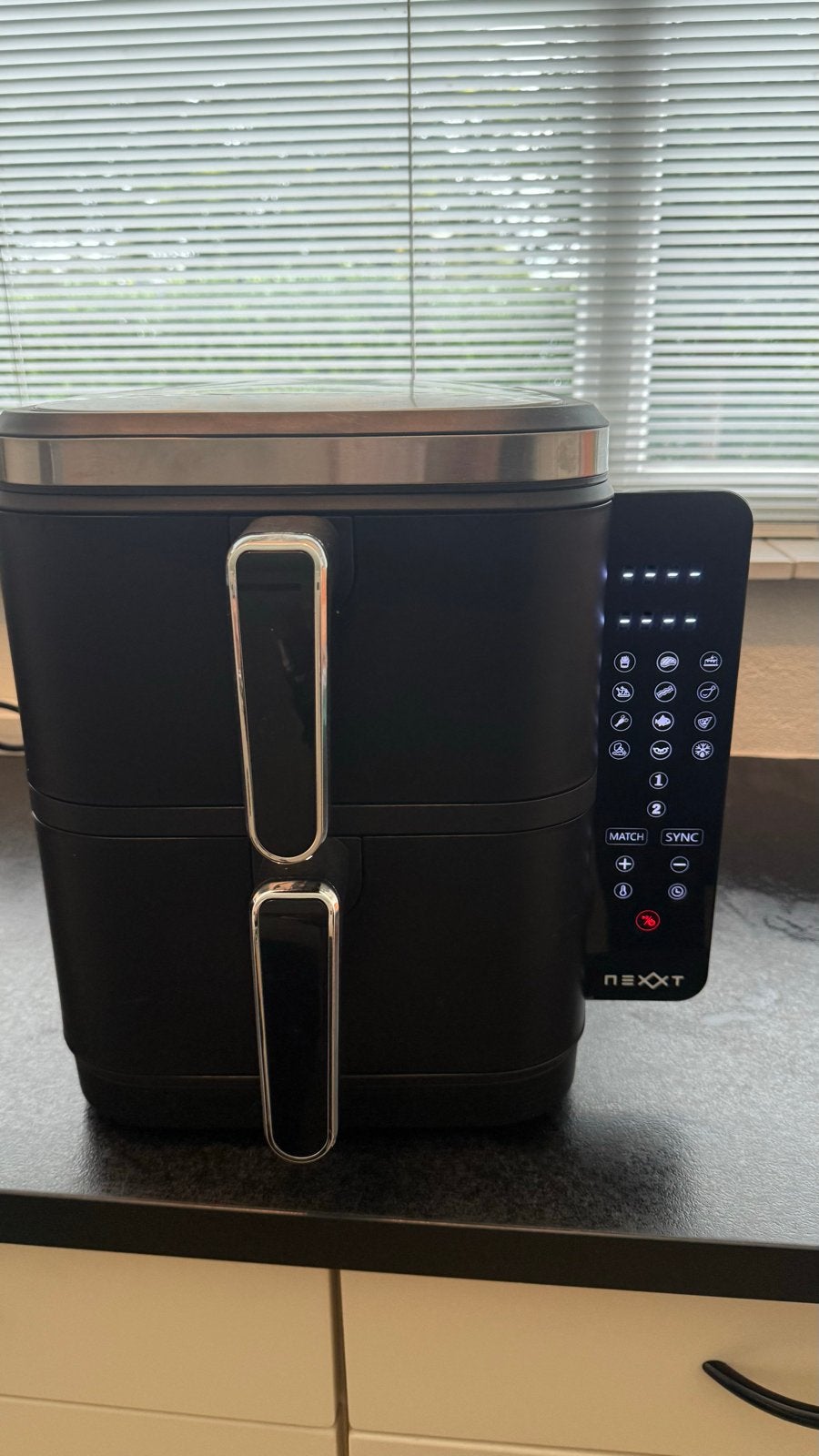 Nexxt Dubbele Airfryer - 11L XL Inhoud - 12 Programma's, Witgoed en Apparatuur, Airfryers, Ophalen, Zo goed als nieuw, Airfryer XL