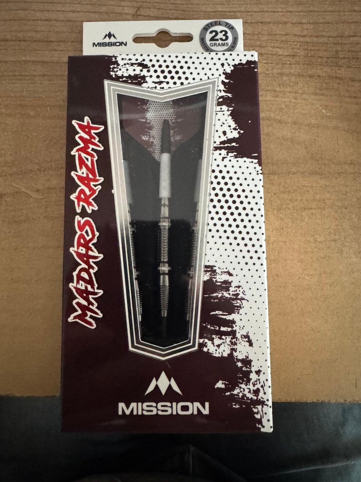 Nieuwe Mission Madars Razma Darts 23 gram - Steel Tip, ., Nieuw, Ophalen of Verzenden, Pijlen