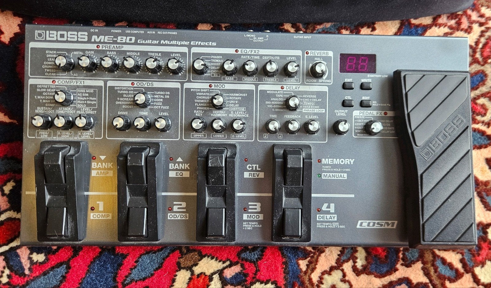 BOSS ME80 met tas, Muziek en Instrumenten, Ophalen