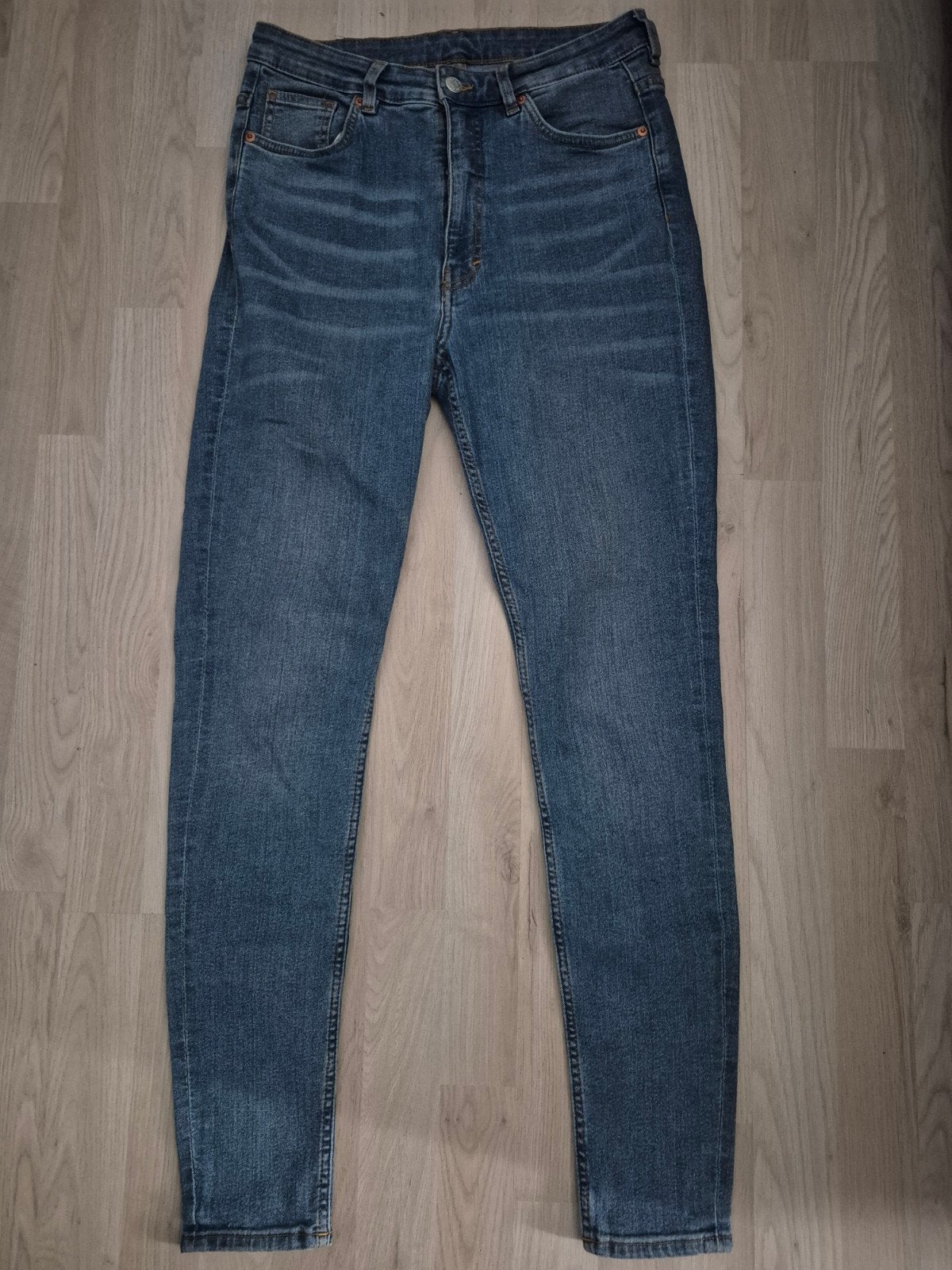Monki broek maat 38, Maat 38/40 (M), Blauw, Ophalen of Verzenden, Monki