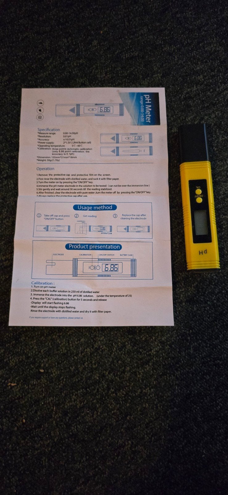 pH-meter voor waterkwaliteitstests, Ophalen of Verzenden