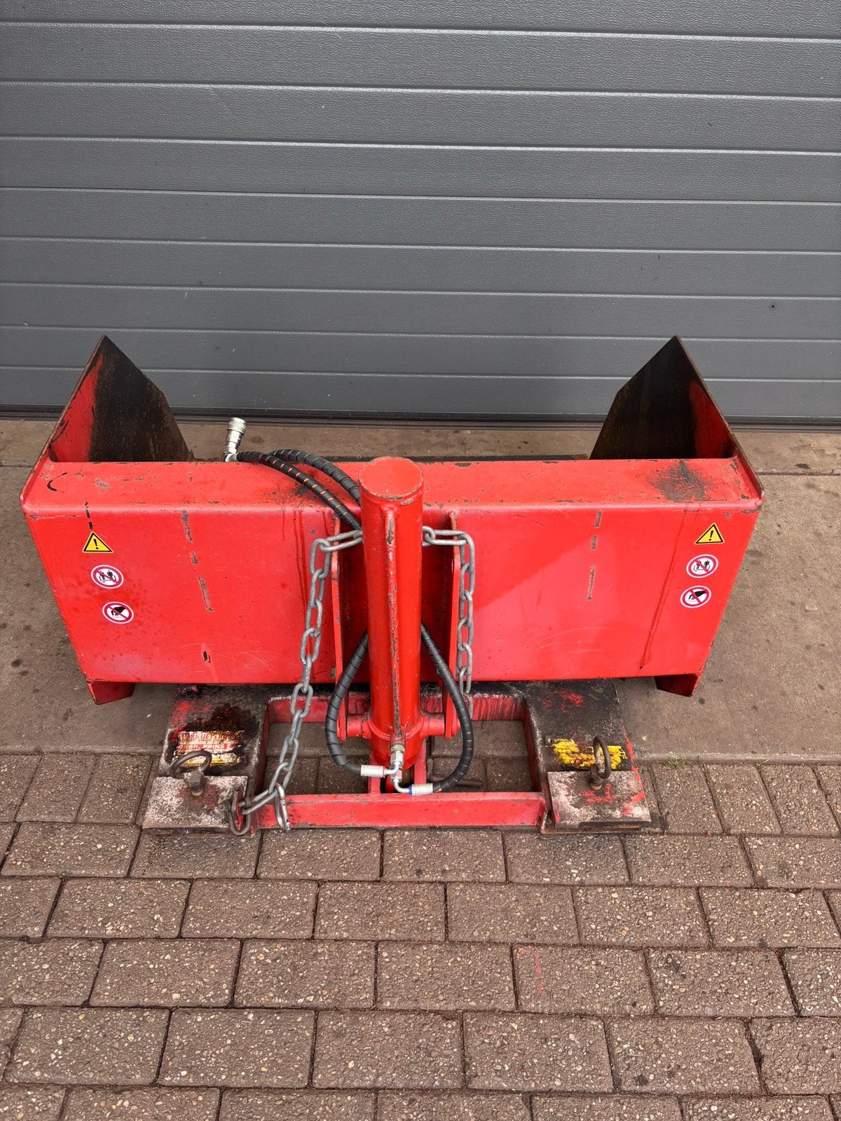 Hydraulische schepbak / kiepbak voor heftruck, Ophalen, Gebruikt