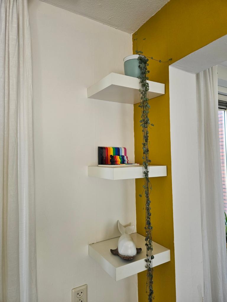 3 IKEA wandplank LACK wit, Ophalen of Verzenden