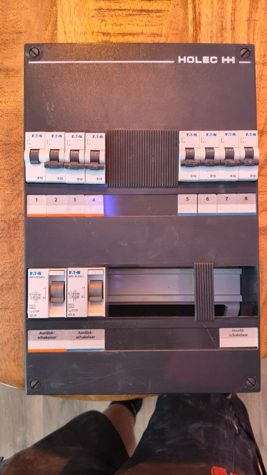 HOLEC Groepenkast met EATON Automaten, Doe-het-zelf en Verbouw, Ophalen, Gebruikt, Eaton, Groepenkast