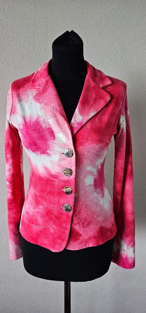 Kyra & Ko Blazer - Roze Tie-Dye - Maat S (3524), Kleding | Dames, Ophalen of Verzenden, Maat 36 (S), Gedragen, Kyra & Ko