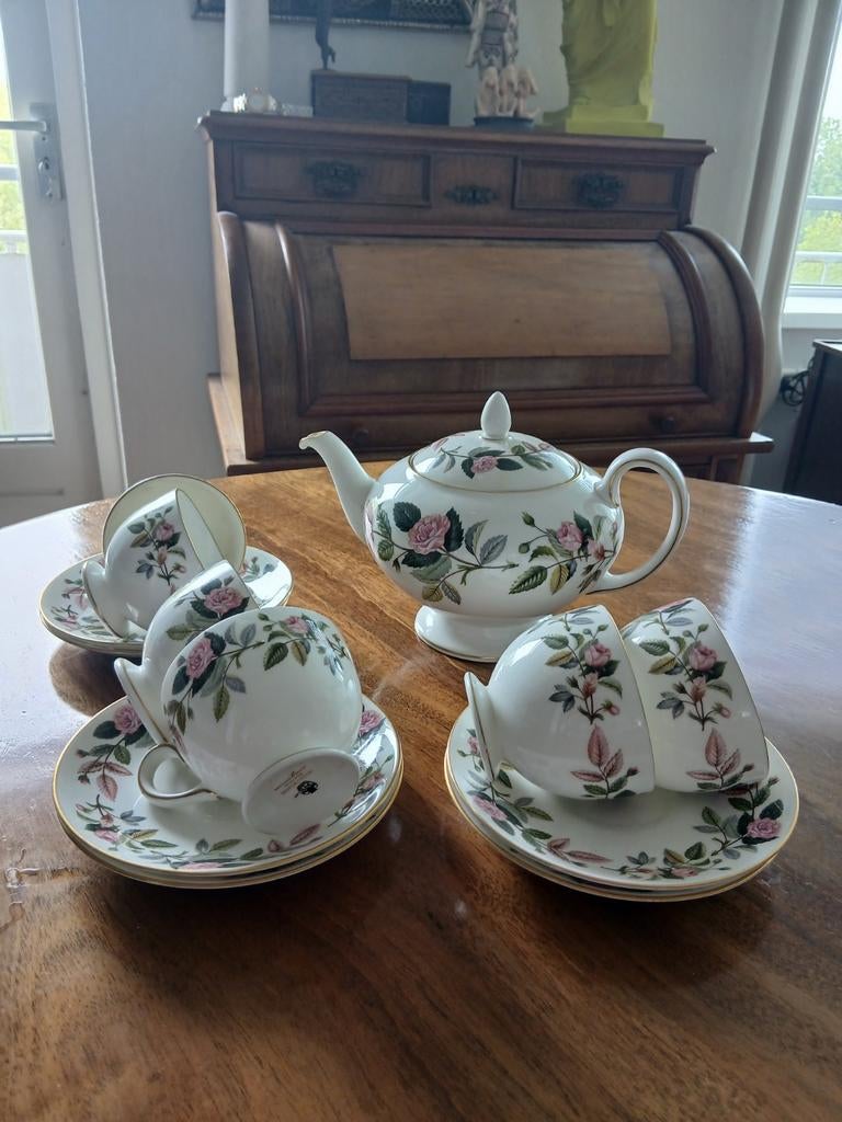 Wedgwood Hathaway Rose theeservies -, Ophalen of Verzenden