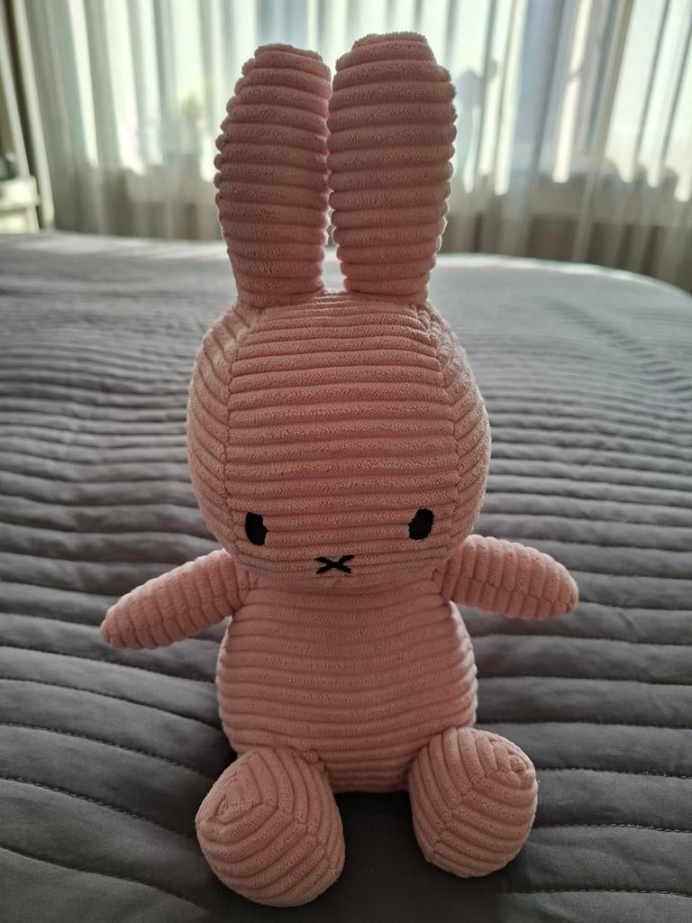 Roze Nijntje knuffel van ribstof, Ophalen, Zo goed als nieuw, Konijn