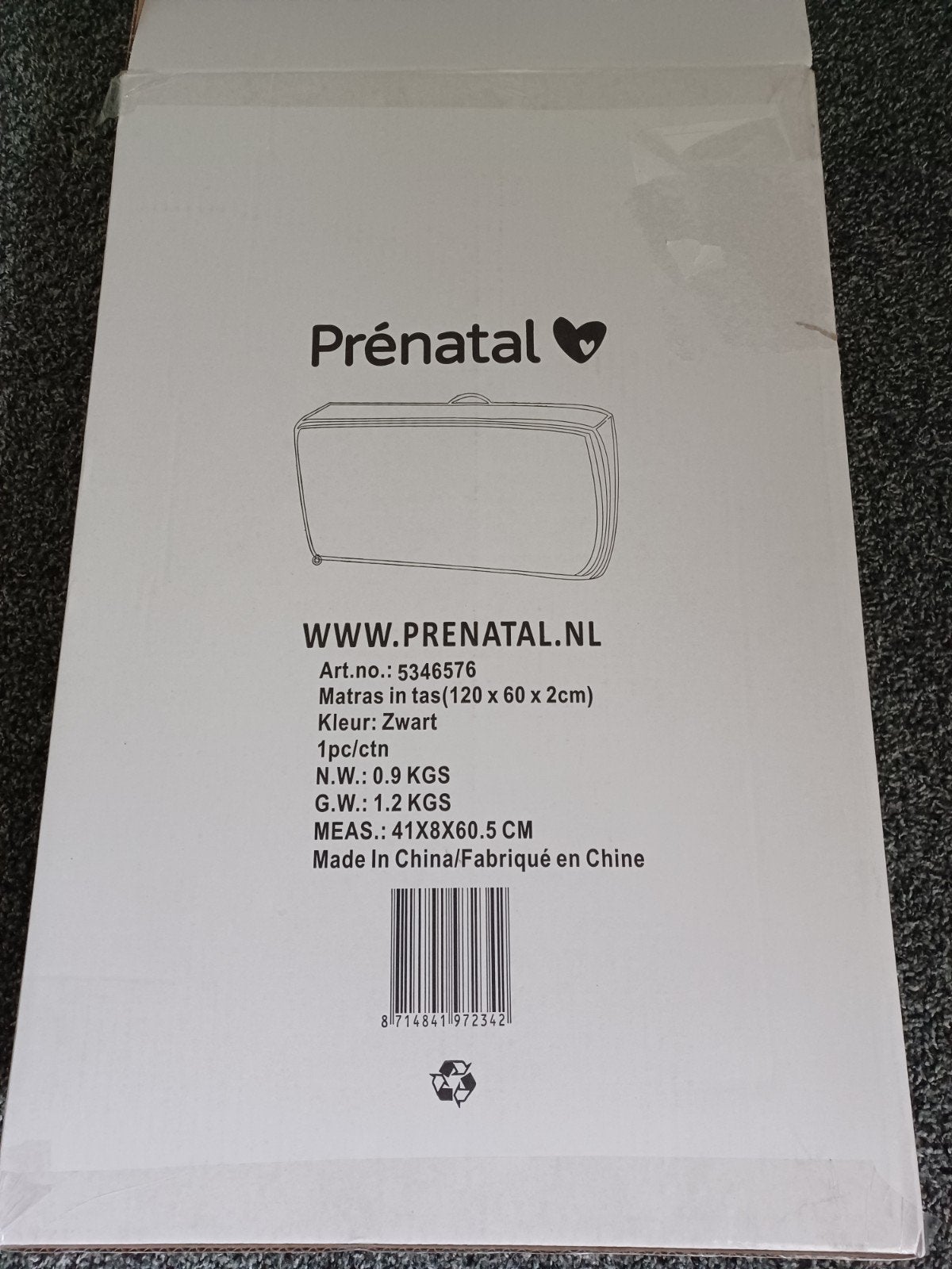Prénatal Campingbed matras, Ophalen of Verzenden, Nieuw, Reisbedje