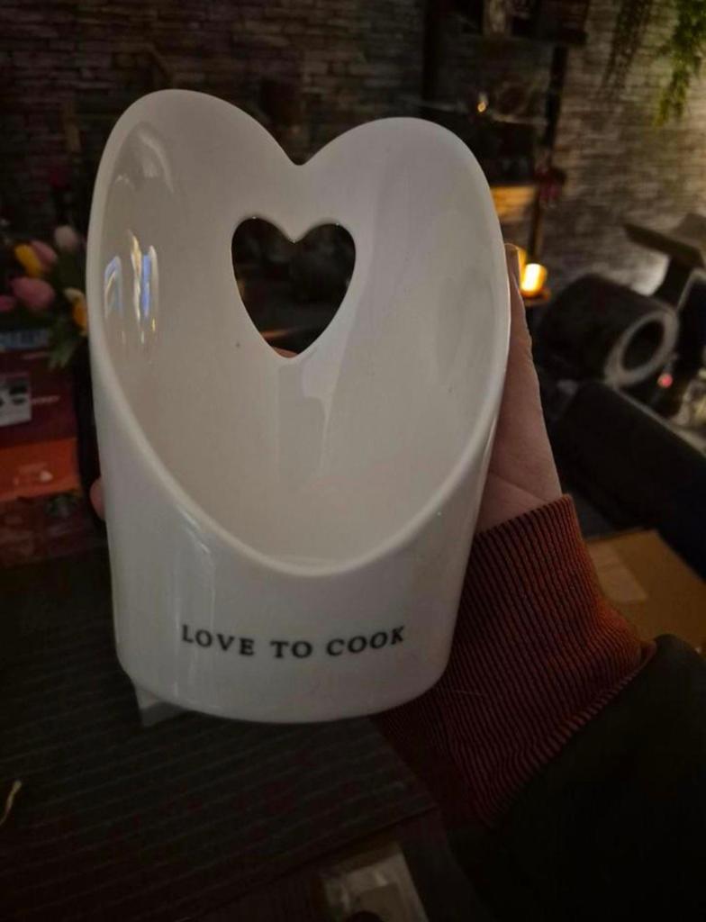 Riviera Maison  Love To Cook Spoonholder, Ophalen of Verzenden, Nieuw, Glas, Overige stijlen