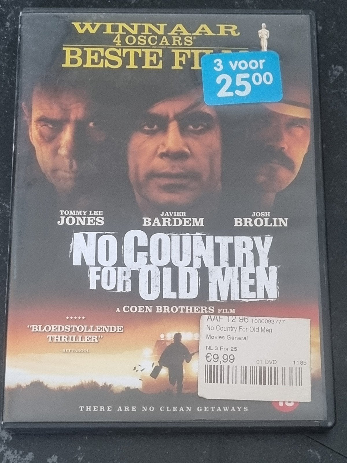 No Country for Old Men DVD - Coen Brothers Film, Cd's en Dvd's, Vanaf 16 jaar, Ophalen of Verzenden, Gebruikt, Actiethriller
