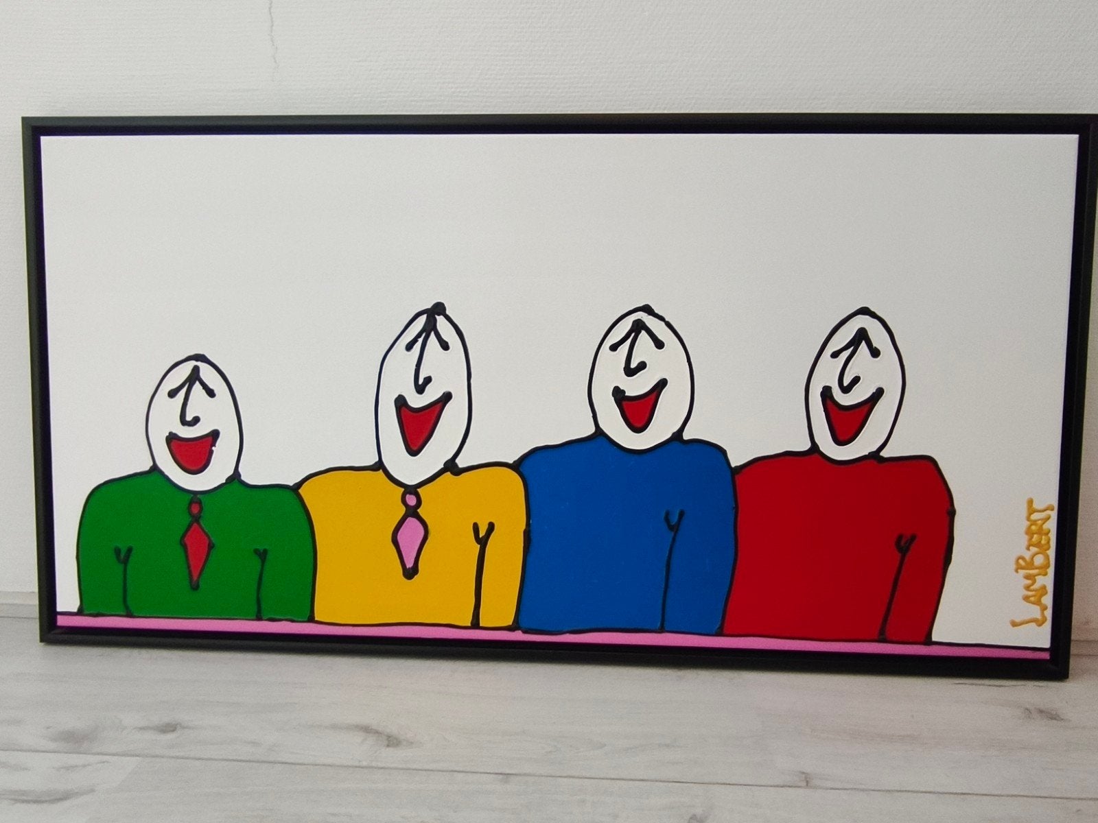 Schilderij van Lambert "Netwerken" - kunstenaar Ootmarsum, Ophalen